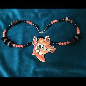 Lee Sands giraffe necklace
